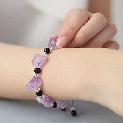 Natural Raw Amethystine bracelet