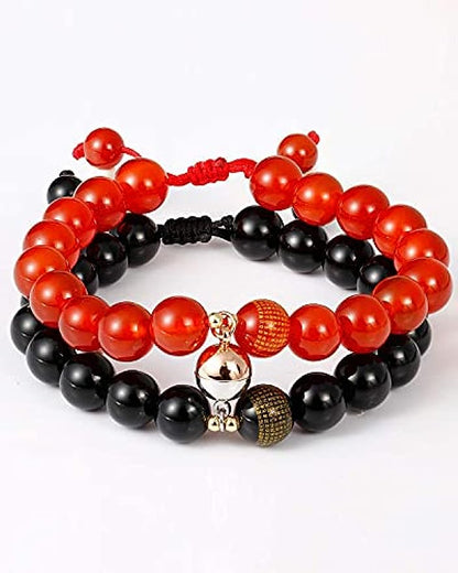 "Feng Shui" Black Obsidian Magnetic Bracelets