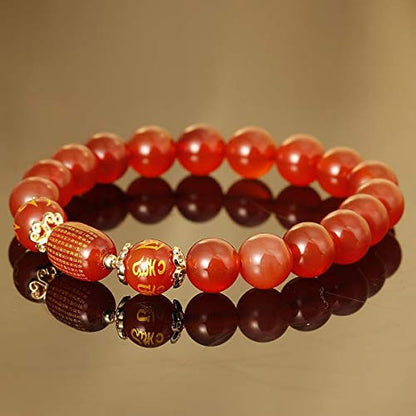 Natural Agate Elastic Bracelets