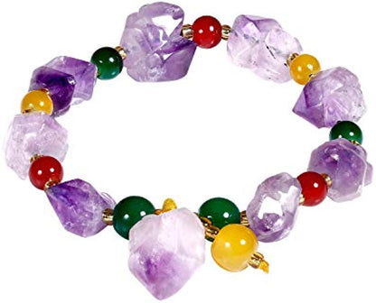 Natural Raw Amethystine bracelet