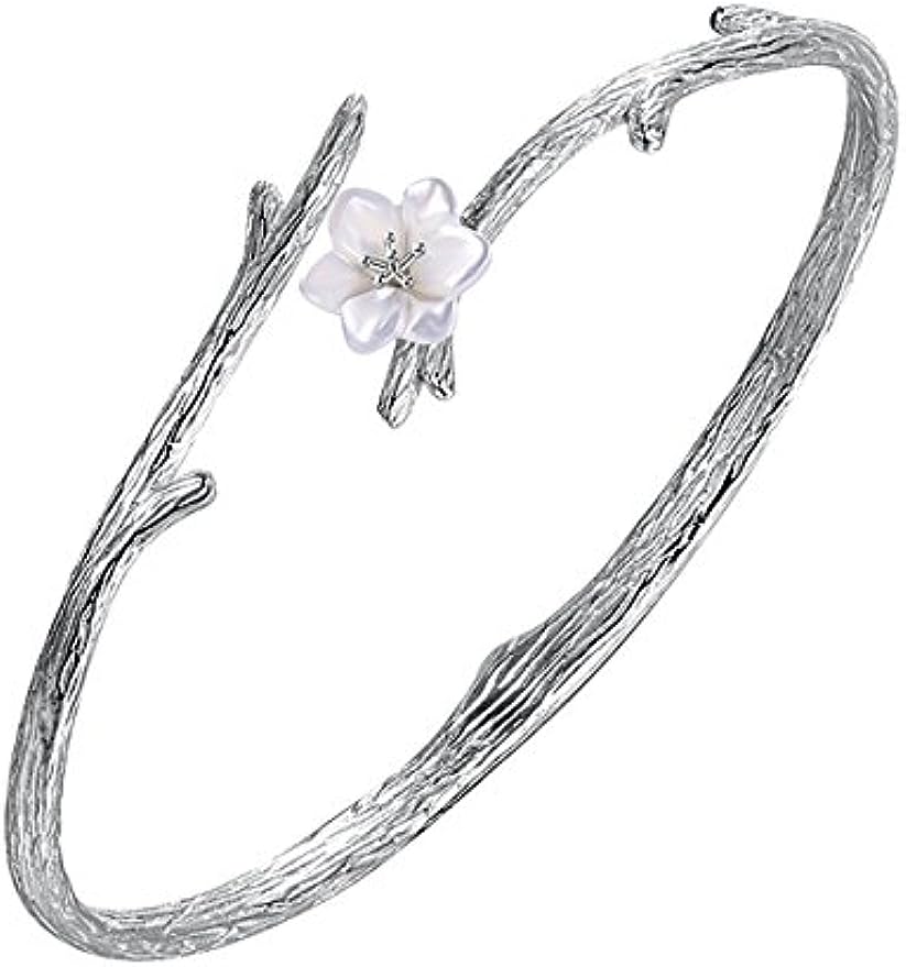 925 Sterling Silver Original Sakura Opening Bracelet