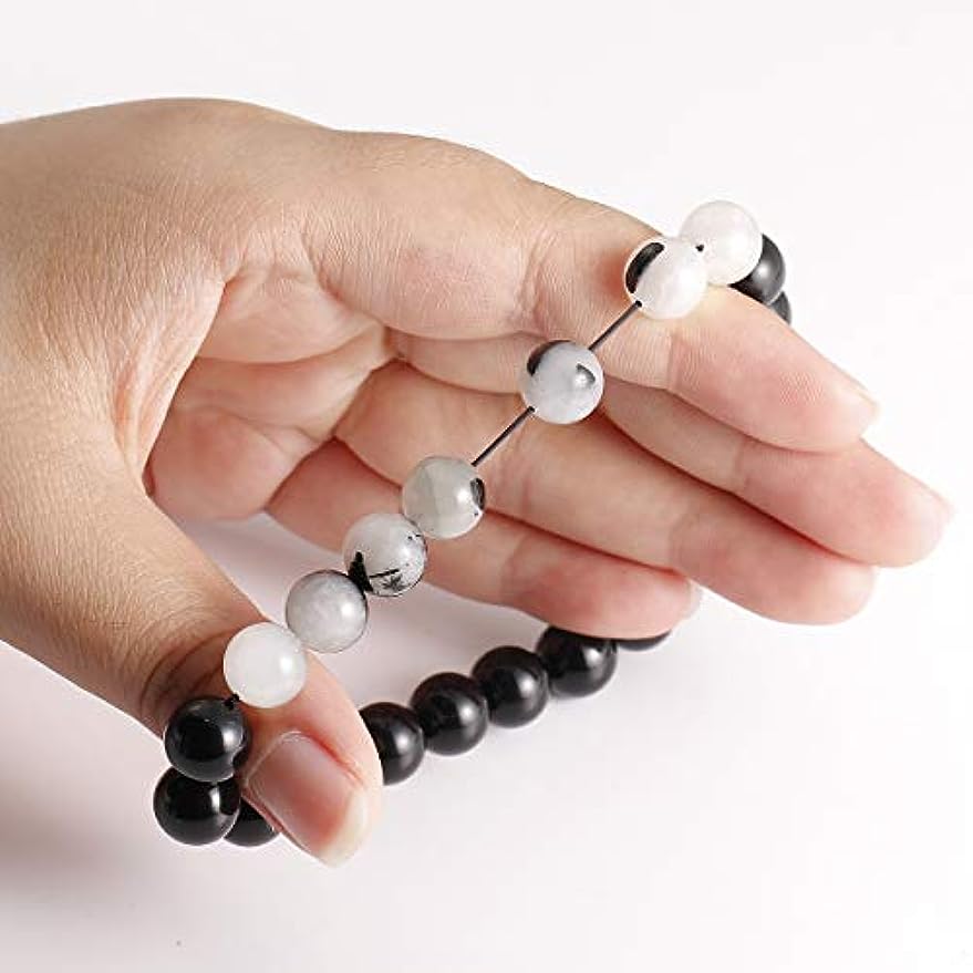 Black Obsidian with Gemstone Bracelet