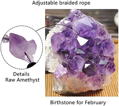 Natural Raw Amethystine bracelet