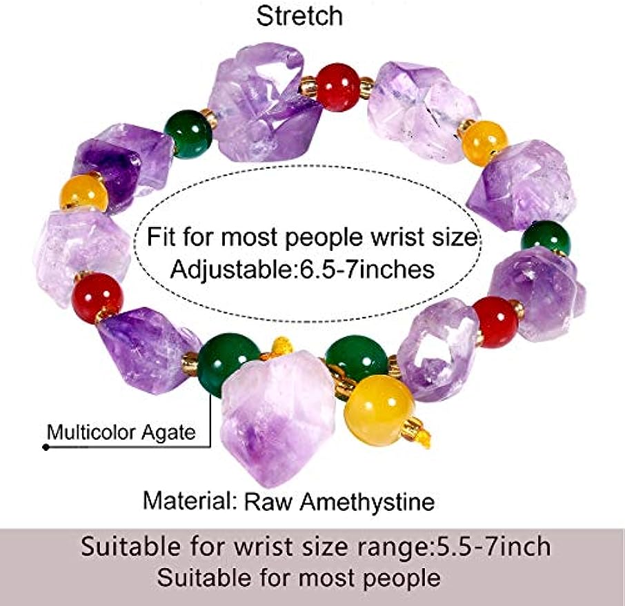 Natural Raw Amethystine bracelet