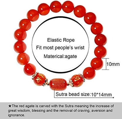 Natural Agate Elastic Bracelets