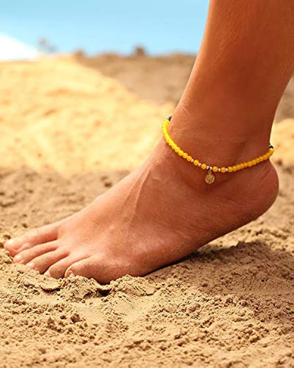 Anklets Lava Rock Bracelet