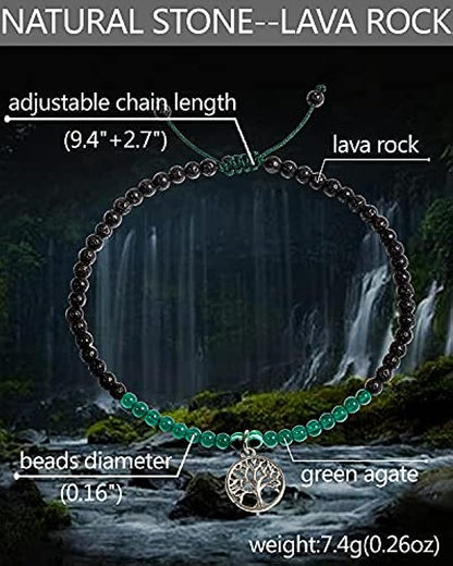Lava Rock Tree of Life Anklet/Bracelets