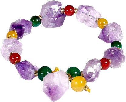 Natural Raw Amethystine bracelet