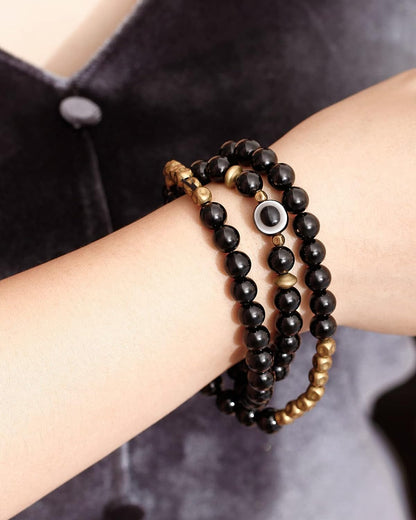 Lava Rock Evil Eye Bracelet/Necklace