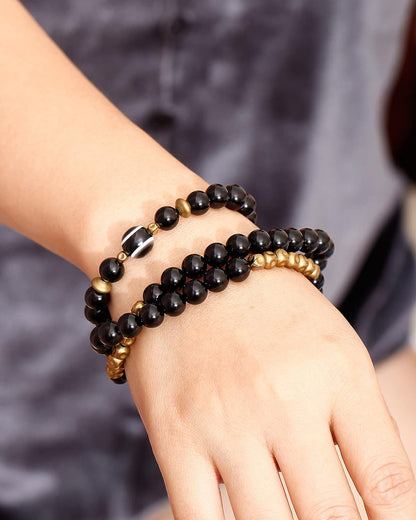 Lava Rock Evil Eye Bracelet/Necklace